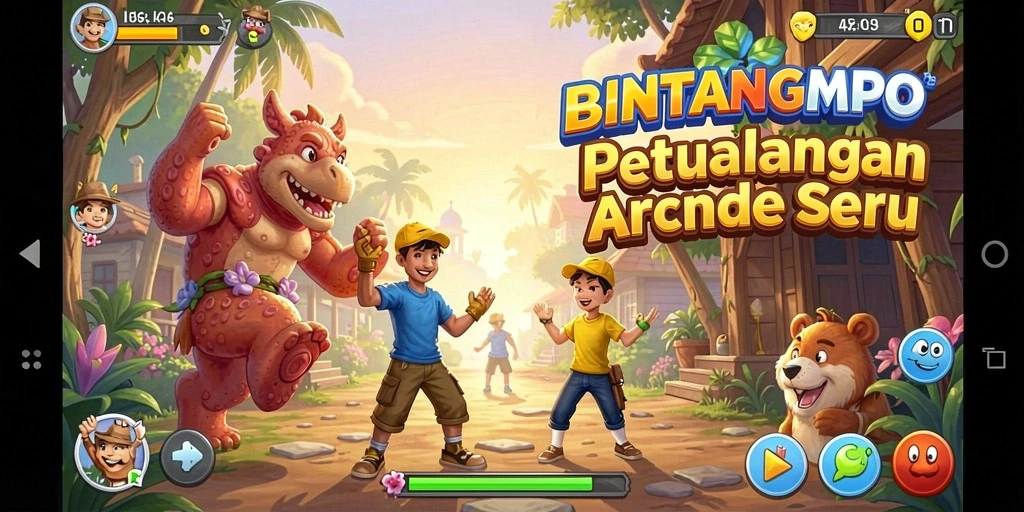 Tampilan gameplay seru dari BINTANGMPO dengan aksi cepat.