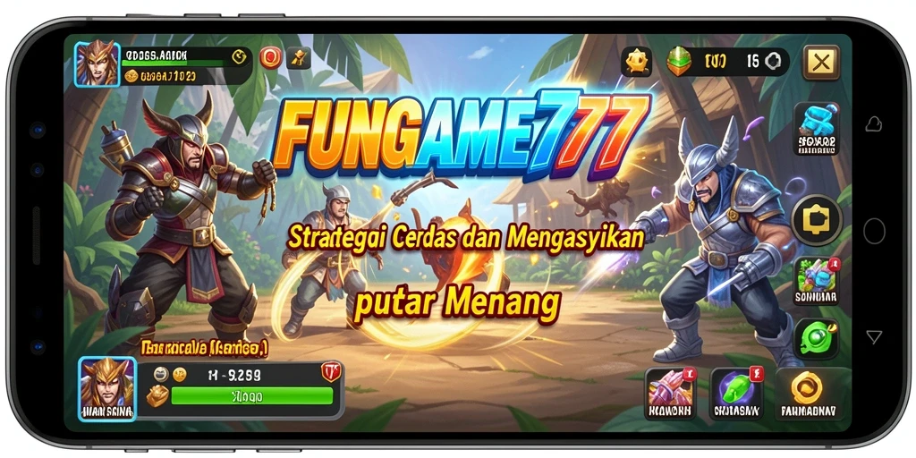 Tangkapan layar permainan FUNGAME777 dengan gameplay strategi yang seru.