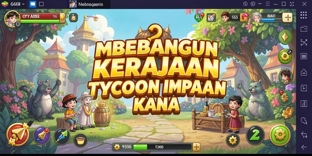 Grafik gameplay G668 menampilkan suasana bisnis yang dinamis dan menarik.