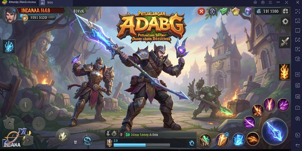 Tangkapan layar utama dari gameplay ARPG yang menampilkan aksi pertarungan.