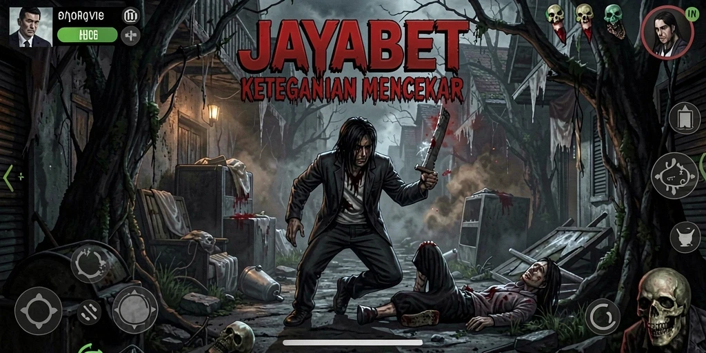 Tampilan menakutkan dari gameplay JAYABET yang mencekam.