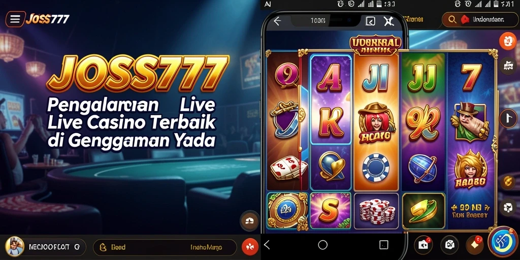 Gameplay Live Casino yang mendebarkan di JOSS777 dengan dealer profesional.