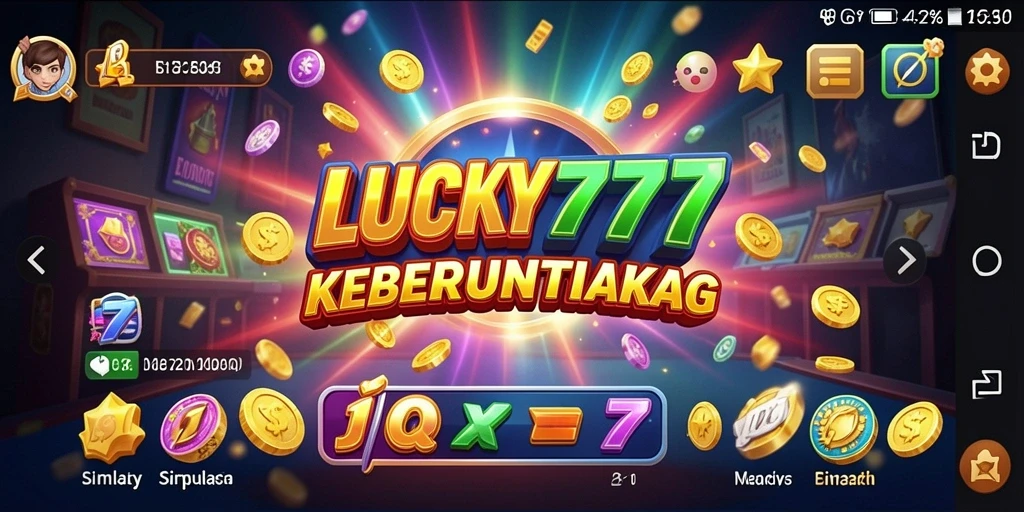 Tampilan gameplay yang seru dan penuh warna dari LUCKY777.