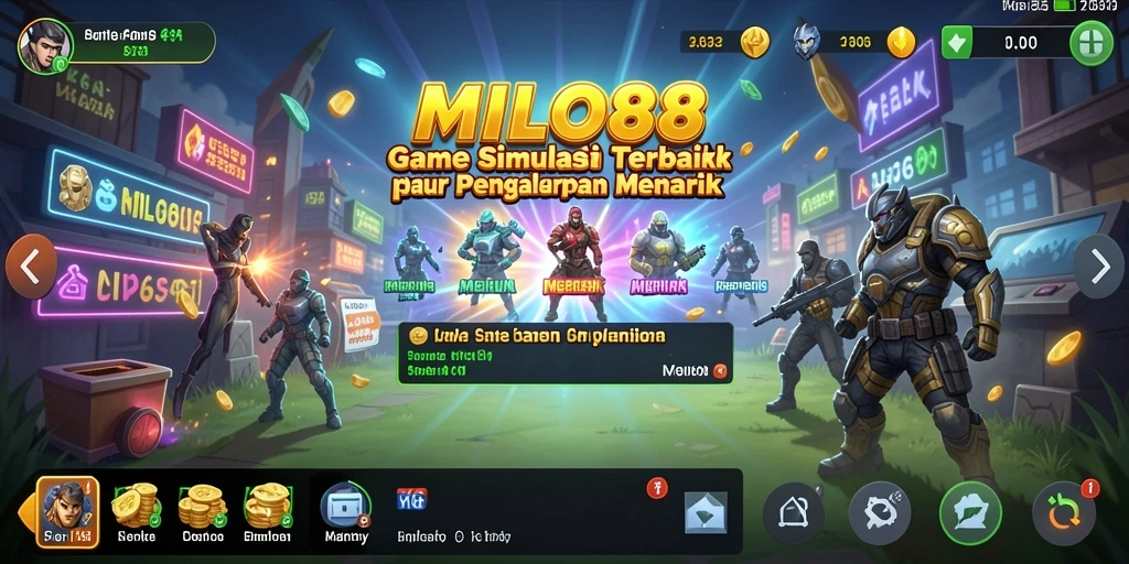 Screenshot MILO88 menampilkan aksi gameplay simulasi yang seru.