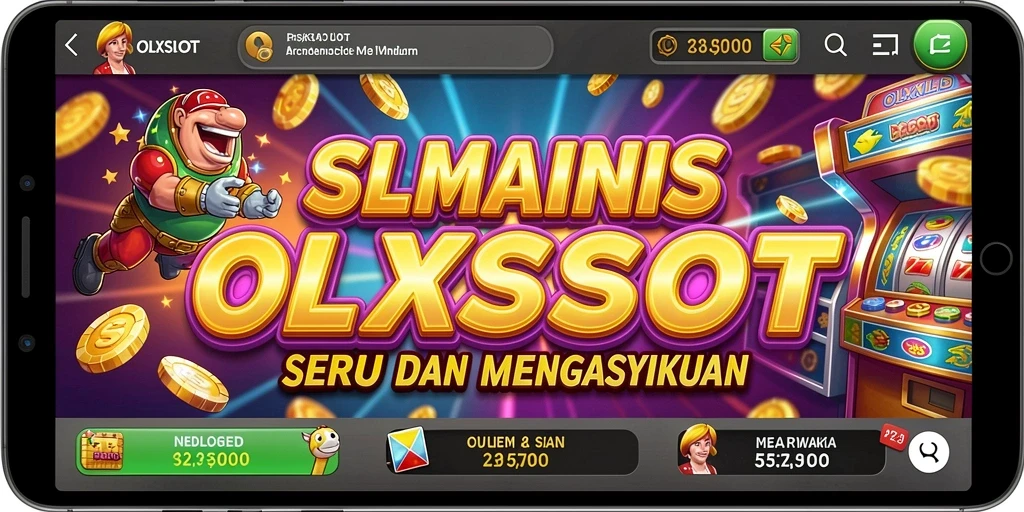 Tampilan gameplay OLXSLOT yang penuh warna dan mendebarkan.