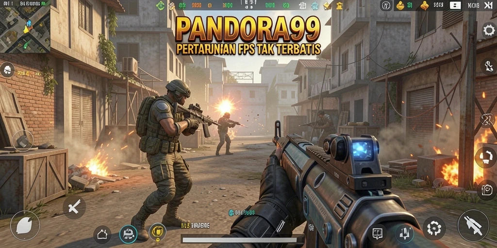 Gameplay PANDORA99 yang seru dan mendebarkan dalam mode FPS.