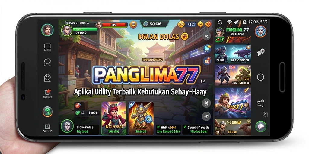 Tampilan utama PANGLIMA77 dengan berbagai fitur utilitas.