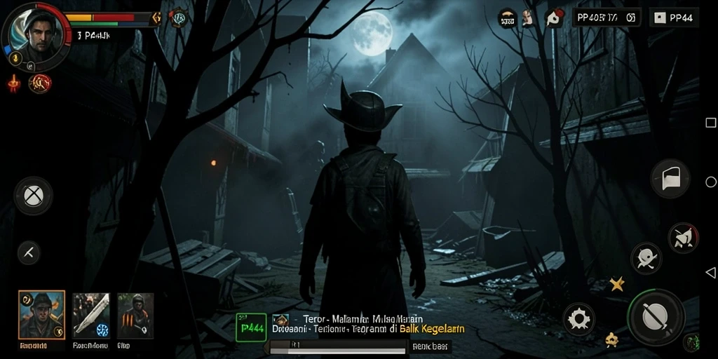 Gameplay PP444 yang menegangkan dan penuh suasana horor.