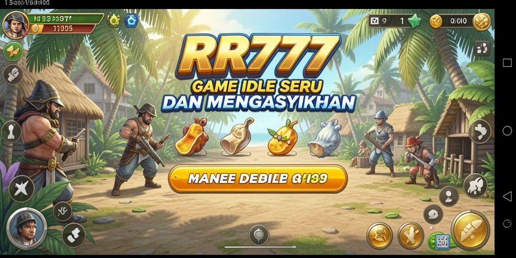 Tampilan gameplay RR777 yang menarik dan penuh warna.