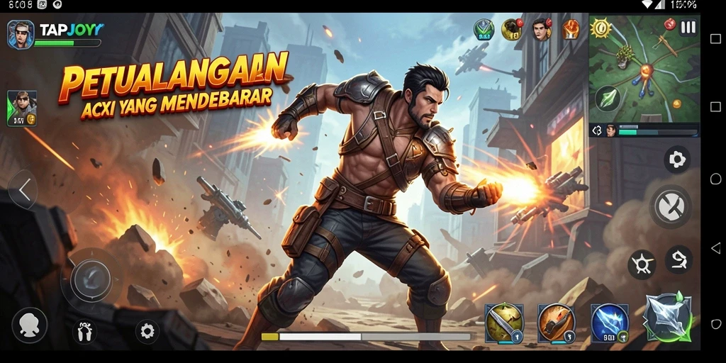 TAPJOY menampilkan aksi seru dengan grafis menawan dan gameplay yang mendebarkan.