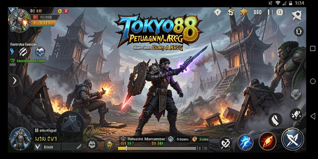 Screenshot gameplay TOKYO88 menampilkan pertarungan seru dan karakter unik.
