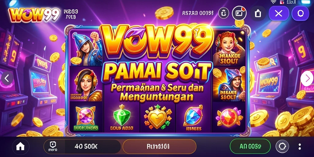 Tampilan screenshot utama WOW99 menampilkan gameplay Slot yang menarik.