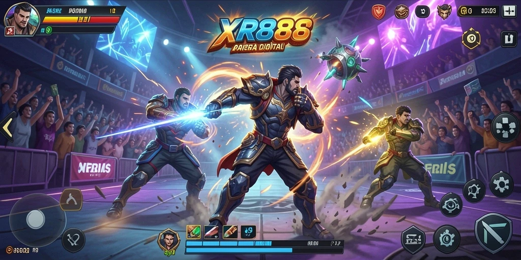 Tampilan gameplay seru dan menegangkan di XR88.