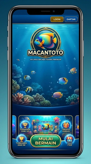 Screenshot aplikasi macantoto menampilkan berbagai kategori aplikasi.
